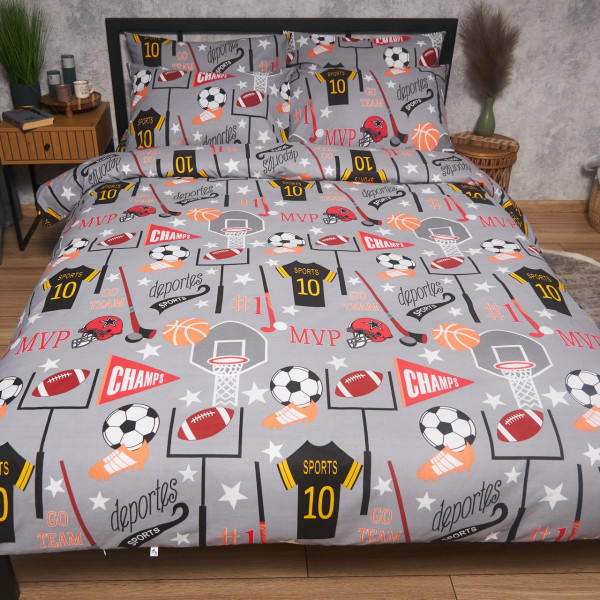 Фото - Комплект постельного белья Moon&Star Бязь Gold Люкс Champion’s Rest King Size 220x240 нав. 4х70х70 (MS-820008894)