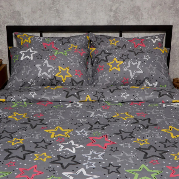 Фото - Комплект постельного белья Moon&Star Бязь Gold Люкс Cosmic Party 160х220 (MS-820009018)