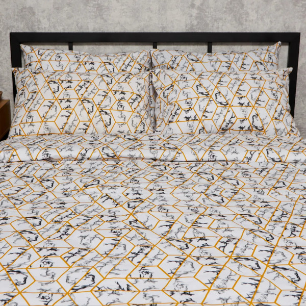 Фото - Комплект постельного белья Moon&Star Бязь Gold Люкс Modern Marble 160х220 (MS-820009470)