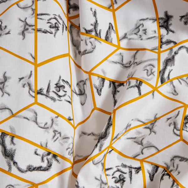 Фото - Комплект постельного белья Moon&Star Бязь Gold Люкс Modern Marble 175х210 нав. 2х40х60 (MS-820009455)