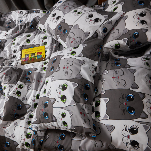 Фото - Комплект постельного белья Moon&Star Бязь Gold Люкс Furry Friends 160х220 нав. 2х50х70 (MS-820009261)