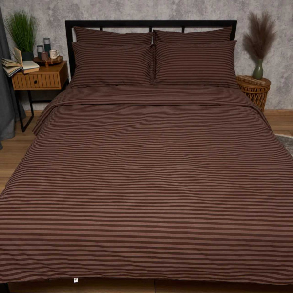 Фото - Комплект постельного белья Moon&Star Бязь Gold Люкс Espresso Lines (MS-890000254)