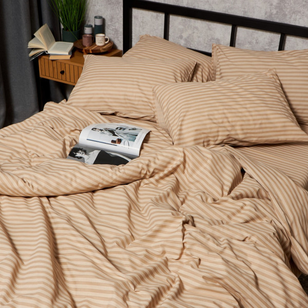 Фото - Комплект постельного белья Moon&Star Бязь Gold Люкс Sand Lines 175х210 нав. 4х70х70 (MS-820009739)