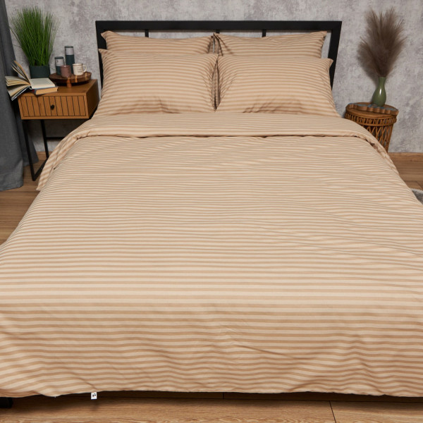 Фото - Комплект постельного белья Moon&Star Бязь Gold Люкс Sand Lines 175х210 нав. 4х70х70 (MS-820009739)