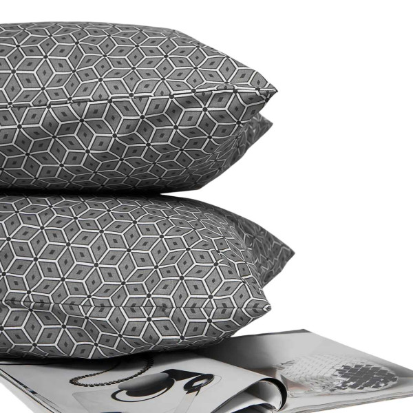 Фото - Наволочка Moon&Star Бязь Gold Люкс Grey Labyrinth 70х70 2 шт. (MS-840001379)