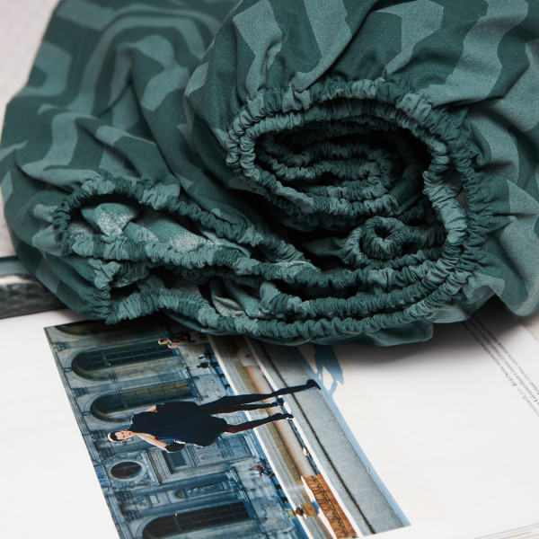 Фото - Простынь двуспальная Moon&Star Emerald Maze Бязь Gold Люкс 180х200х20 см (MS-850001136)