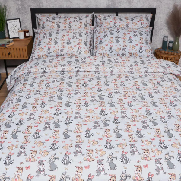 Фото - Комплект постельного белья Moon&Star Бязь Gold Люкс «Bunny Dreams» 143х210 см нав. 2х70х70 (MS-820006072) Фото - Комплект постельного белья Moon&Star Бязь Gold Люкс «Bunny Dreams» 143х210 см нав. 2х70х70 (MS-820006072)