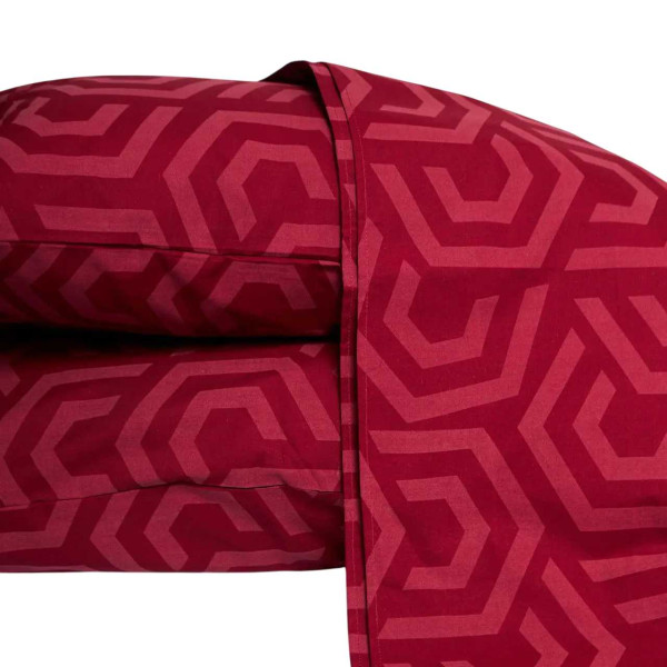 Фото - Комплект постельного белья Moon&Star Бязь Gold Люкс Burgundy Charm (MS-890000087)