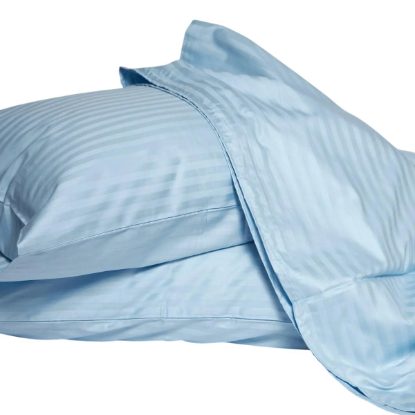 Фото - Комплект постельного белья Moon&Star прост. 220х240 + 2 нав. 50х70 Satin Stripe Ocean Calm (MS-880000694)