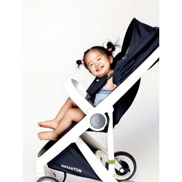 Фото - Коляска прогулочная Greentom Classic Blue-White