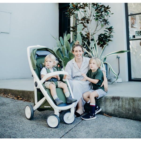 Фото - Коляска прогулочная Greentom Classic Sage-White
