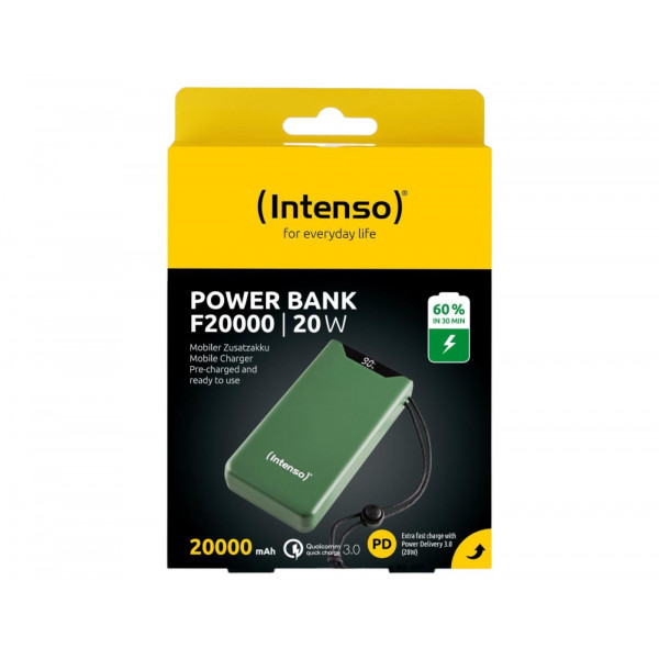 Фото - Батарея мобильная Intenso F20000 20000MAH QC3.0 Green (7332057)
