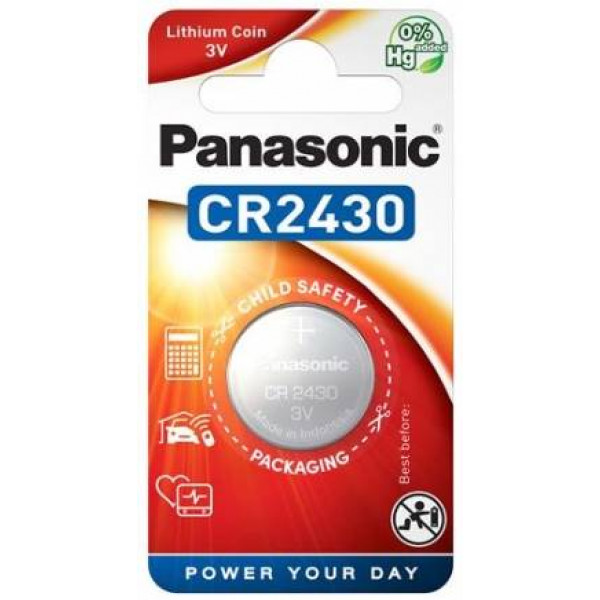 Фото - Батарейка Panasonic CR 2430 BLI 1 LITHIUM