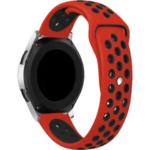 Фото - Ремешок для смарт-часов BeCover Nike Style for Amazfit Stratos 1/2/2S/3/GTR 2/GTR 47mm/GTR Lite 47mm/Nexo/Pace Red-Black (705817)