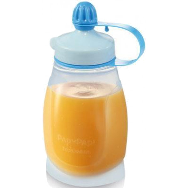 Фото - Поильник-непроливайка детский tescoma Papu Papi 200 мл с ложкой Синяя (667660)