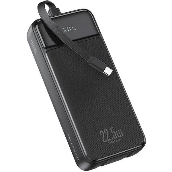 Фото - Батарея мобильная XO PR275 20000mAh 22.5W Black