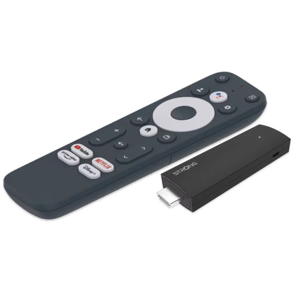 Фото - Стационарный медиаплеер Strong SRT41 Google TV HDMI 4K TV Stick Фото - Стационарный медиаплеер Strong SRT41 Google TV HDMI 4K TV Stick