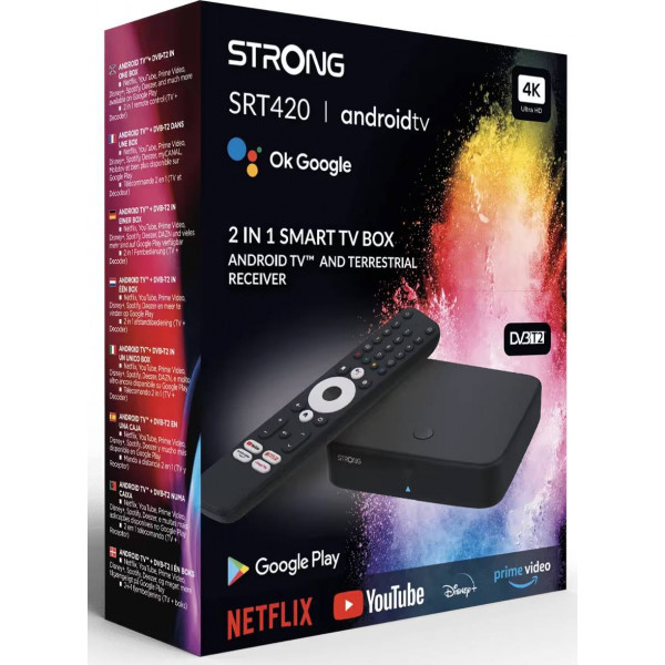 Фото - Стационарный медиаплеер Strong Hybrid Android TV (SRT420)