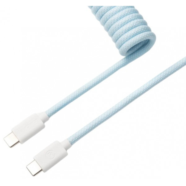 Фото - Кабель синхронизации данных Keychron USB-A/USB-C to USB-C 1.36m Type-C, Coiled Aviator Blue (CAB19_KEYCHRON)