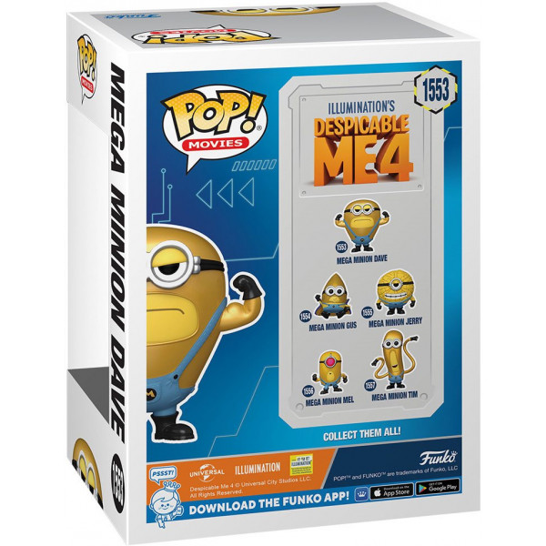 Фото - Коллекционная фигурка FUNKO POP Movies: Despicable Me 4 - Mega Minion Dave (5908305248354)
