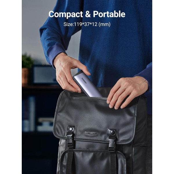 Фото - Внешний карман UGREEN CM767 USB 3.2 Gen 2 M.2 NVMe Gray (35267)