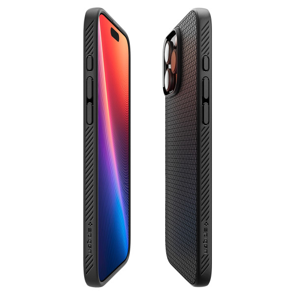 Фото - Чехол для смартфона Spigen iPhone 16 Pro, Liquid Air, Matte Black (ACS08117)