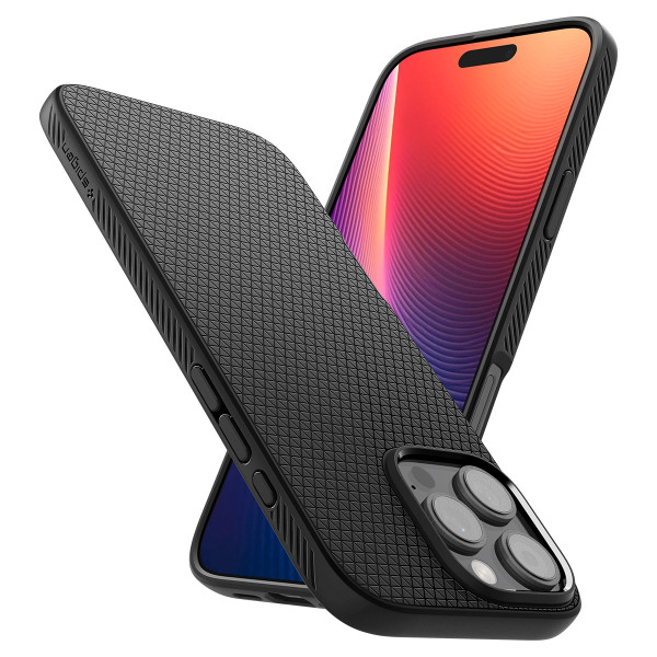 Фото - Чехол для смартфона Spigen iPhone 16 Pro, Liquid Air, Matte Black (ACS08117)