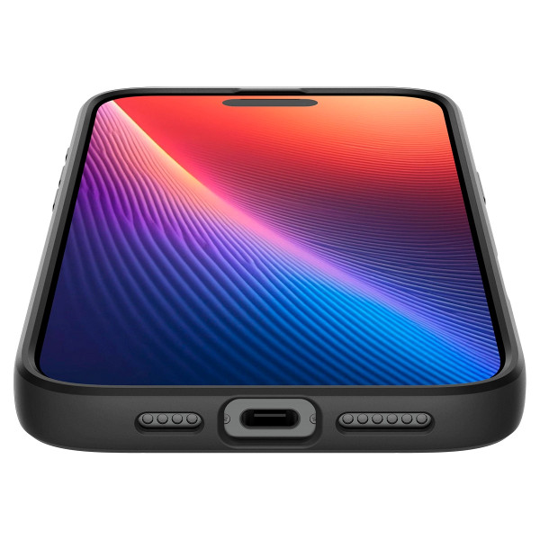 Фото - Чехол для смартфона Spigen iPhone 16 Pro, Liquid Air, Matte Black (ACS08117)