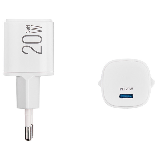 Фото - Сетевое зарядное устройство Brevia ePowerGaN PD20W USB-C (44020GCW)