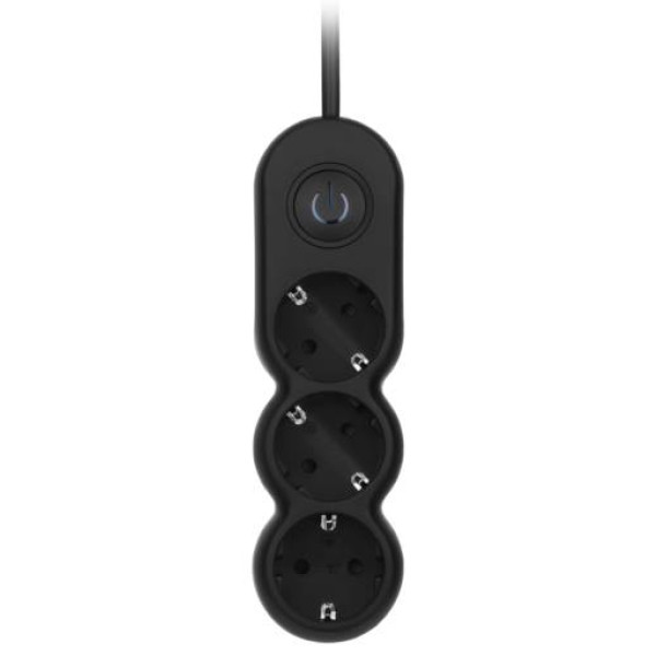 Фото - Удлинитель 220В 2E Plus 3 розетки 5 м Black (2E-U03VES5MBK)