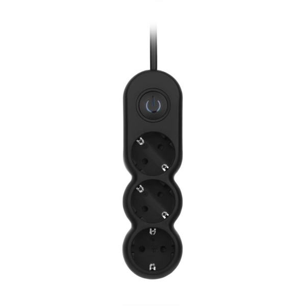 Фото - Удлинитель 220В 2E Plus 3 розетки 10 м Black (2E-U03VES10MBK)