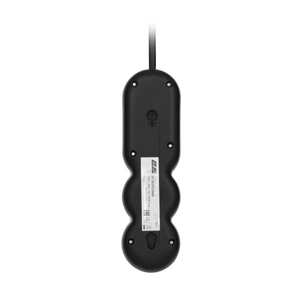 Фото - Удлинитель 220В 2E Plus 3 розетки 10 м Black (2E-U03VES10MBK)