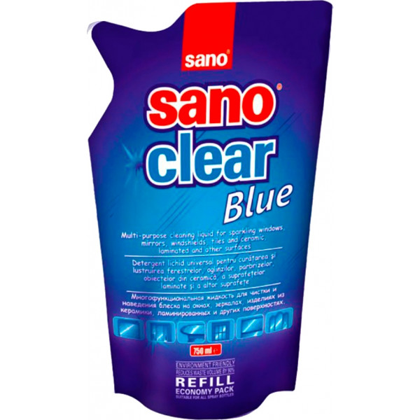 Фото - Чистящее средство для стекла Sano Запаска 750 мл (7290012117275)