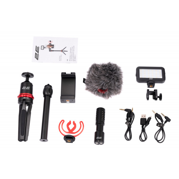 Фото - Микрофон вокальный проводной 2E Maono AU-CM10S Vlog KIT, 3.5mm (2E-MM011)