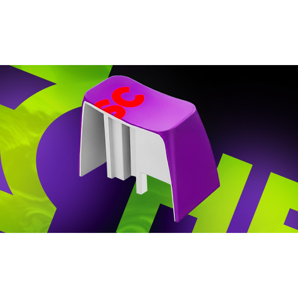 Фото - Клавиатура проводная игровая Hator Hellyberry HK75 White-Violet (HK75)