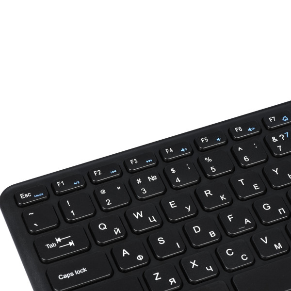 Фото - Клавиатура беспроводная 2E KT100 WL, EN/UK Black (2E-KT100WB_UA)