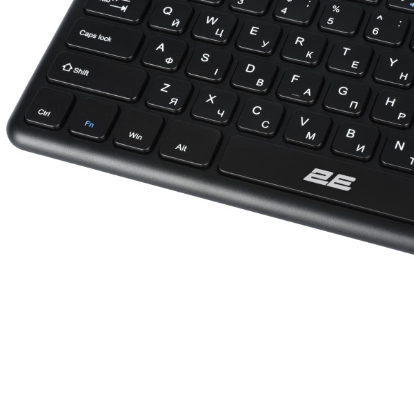 Фото - Клавиатура беспроводная 2E KT100 WL, EN/UK Black (2E-KT100WB_UA)