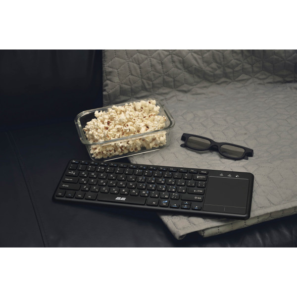 Фото - Клавиатура беспроводная 2E KT100 WL, EN/UK Black (2E-KT100WB_UA)