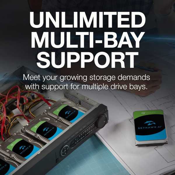 Фото - Жесткий диск внутренний Seagate 12TB 3.5" 7200 256MB SATA SkyHawk AI (ST12000VE001)