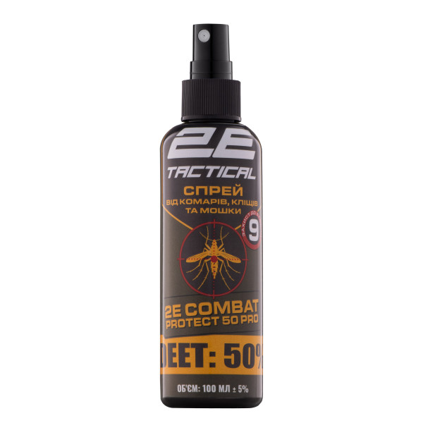 Фото - Спрей от насекомых 2E Combat Protect 50 Pro, 100 мл, 10 шт. (2E-RPLNTDT50-10DB)