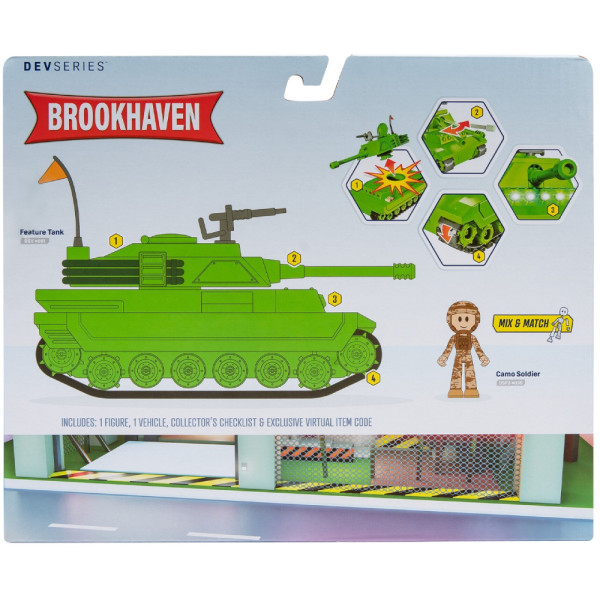 Фото - Набор игровых фигурок DevSeries Feature Vehicle Brookhaven: Tank (CRS0056)