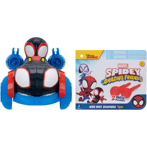 Фото - Базовый игровой транспорт для малыша Spidey Little Vehicle Web Dart Zoomers Спин (SNF0290)