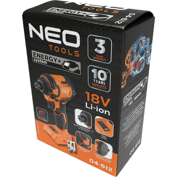 Фото - Гайковерт аккумуляторный GRAPHITE Neo Tools Energy+ без АКБ и ЗУ (04-612)