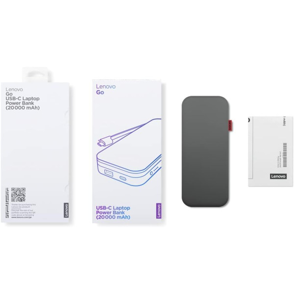 Фото - Микроповреждение - Батарея мобильная Lenovo Go USB-C Laptop Power Bank (20000 mAh) (40ALLG2WWW)