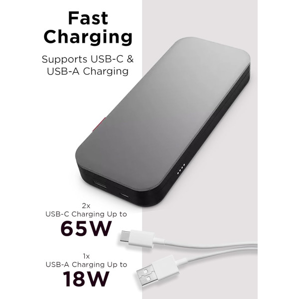 Фото - Микроповреждение - Батарея мобильная Lenovo Go USB-C Laptop Power Bank (20000 mAh) (40ALLG2WWW)