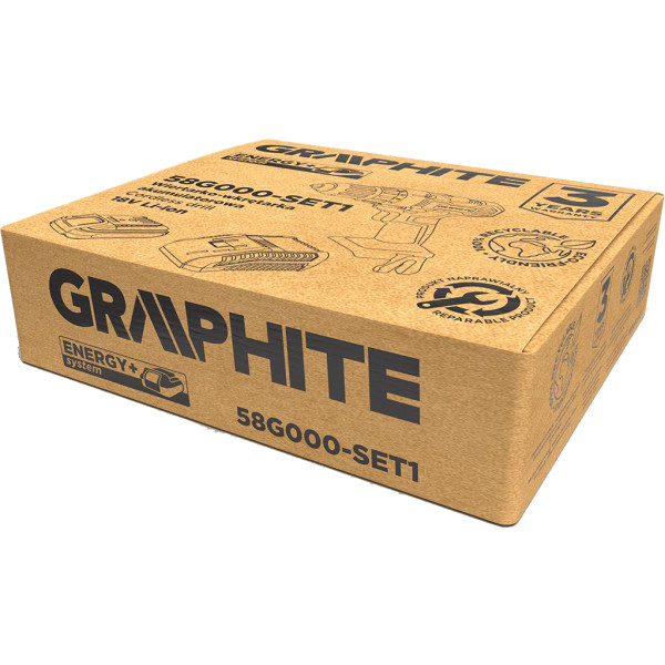 Фото - Дрель-шуруповерт GRAPHITE Energy+ (58G000-SET1)
