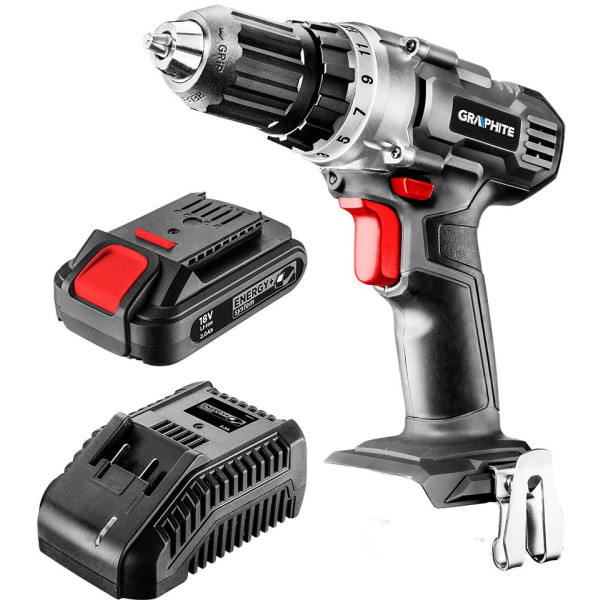 Фото - Дрель-шуруповерт GRAPHITE Energy+ (58G000-SET1)