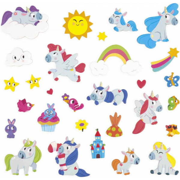 Фото - Настольная игра (3-4 года) Janod Единорожки 30 эл. (J05452)