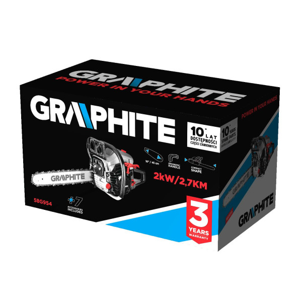 Фото - Цепная пила бензиновая GRAPHITE 58G954