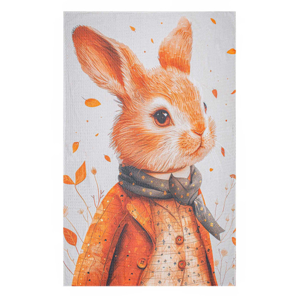 Фото - Простынь полуторная Home Line 145х215 см Вафельное Рыжий заяц (193296)